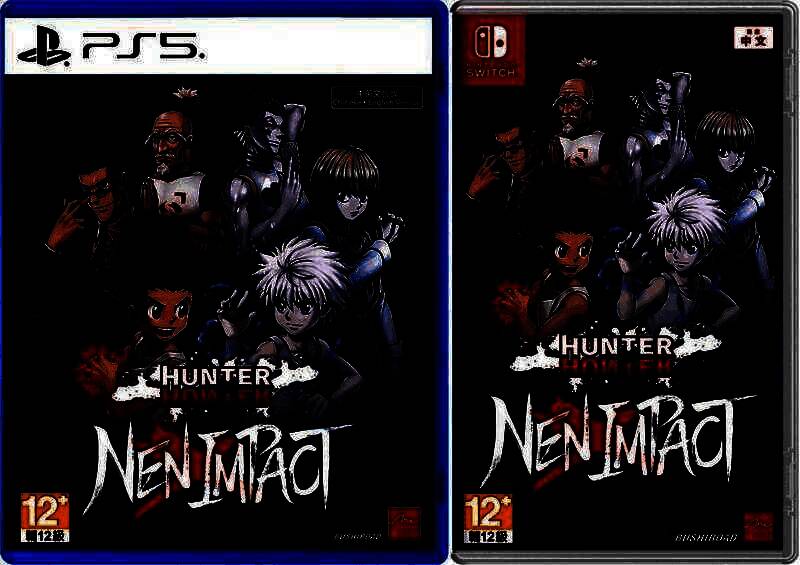 游戏封面宣传图，展示《HUNTER×HUNTER NEN×IMPACT》的LOGO与角色形象