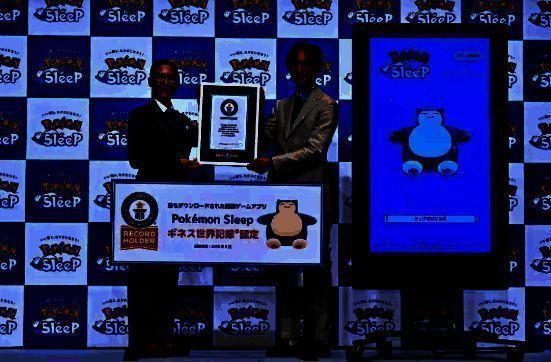 《宝可梦 Sleep》游戏界面展示，显示玩家睡眠数据统计
