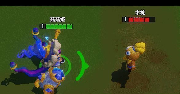 动画演示玩家在战斗中选择成长天赋的过程，界面弹出选项，角色做出选择动作