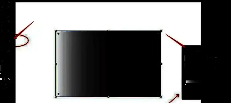 在渐变面板中添加色彩滑块并选择颜色