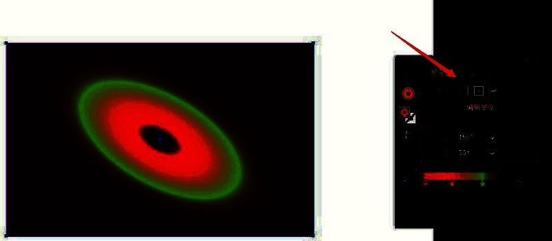 调整渐变类型和参数，完成环形渐变效果