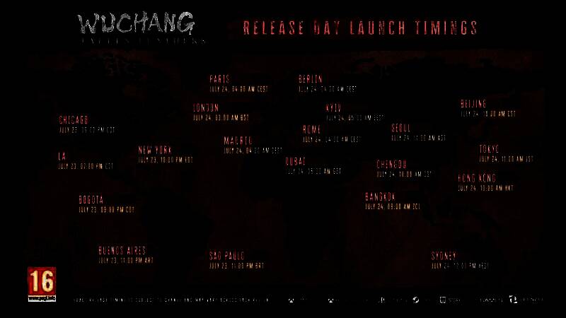 《明末：渊虚之羽》全球解锁时间公告图，展示北京时间7月24日上午10点正式上线