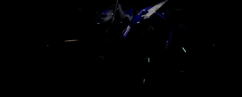 龙渊机甲海牛高达涂装完整配色展示，机体表面采用多色渐变与高对比度搭配，视觉冲击力极强