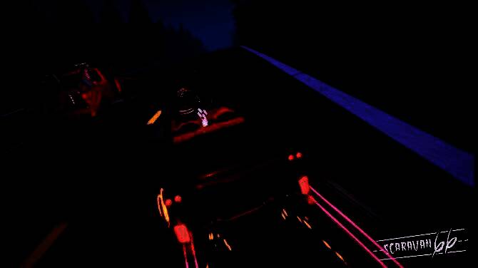 游戏中一场激烈碰撞的战斗场景，车辆喷火射击，空中火花四溅