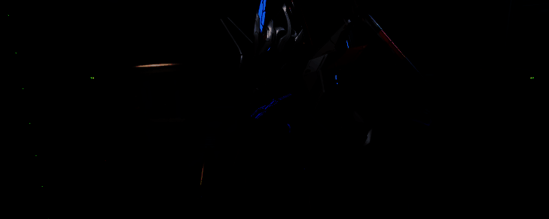 矛隼机甲强袭自由高达风格涂装效果图，展示多种色块搭配后的整体视觉效果