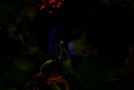 玩家角色在风力通道中上升的动态画面