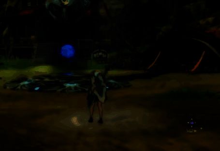 角色使用幻影冲锋突破风障的特效画面，气流与能量交错