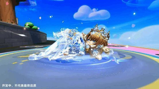 《蛋仔派对》誓约旋舞动作展示，角色在空中旋转共舞