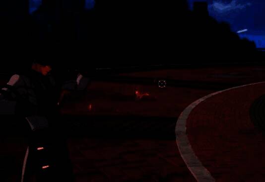 神射手在战斗中使用普攻射击敌人的动态画面，箭矢划出光影轨迹