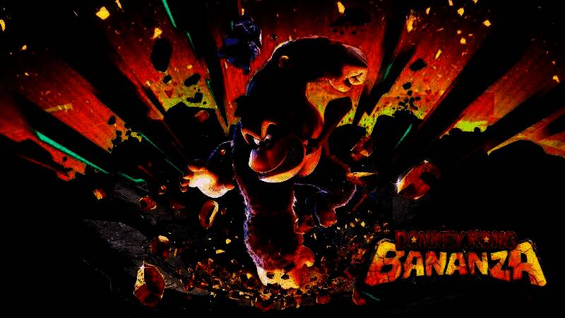 《咚奇刚：蕉力全开》游戏封面，主角咚奇刚在丛林中奋力攀爬，背景充满热带风情