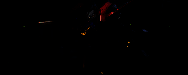 天袭者机甲ZETA高达风格配色展示图，机体呈现蓝黑红三色搭配，极具未来科技感