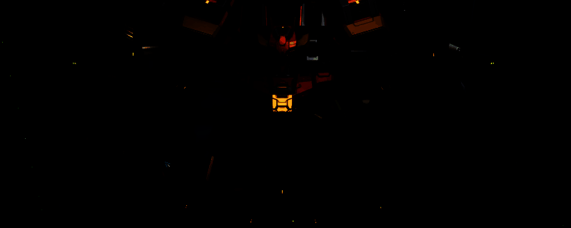 剑龙机甲宙斯涂装整体配色展示，展示出信号黑、烟灰、浅灰、茜草红、蜂蜜棕、马鞍棕、雾沼绿的搭配效果