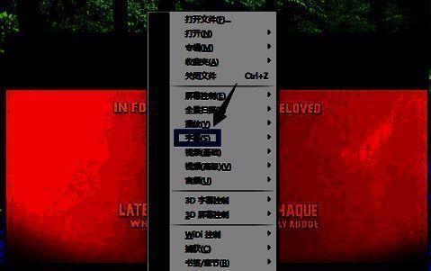 播放界面右键菜单截图，字幕选项被高亮显示