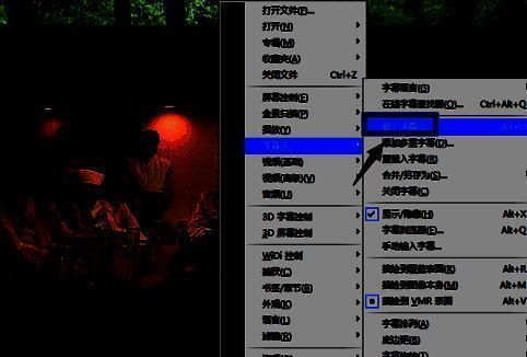 字幕载入选项界面截图，显示载入字幕按钮被选中状态
