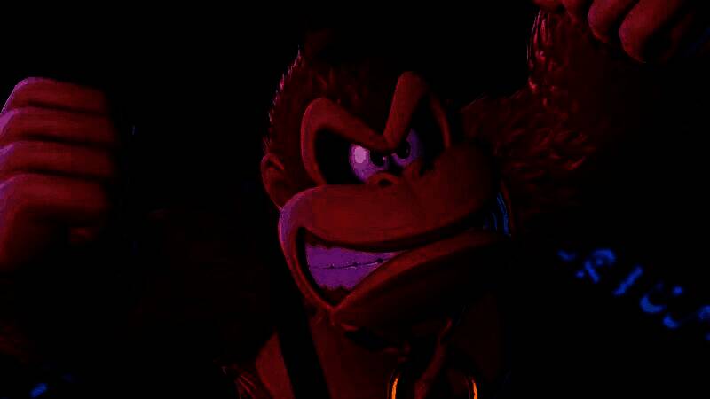 游戏场景中展示环境破坏效果，岩石崩裂、地面塌陷