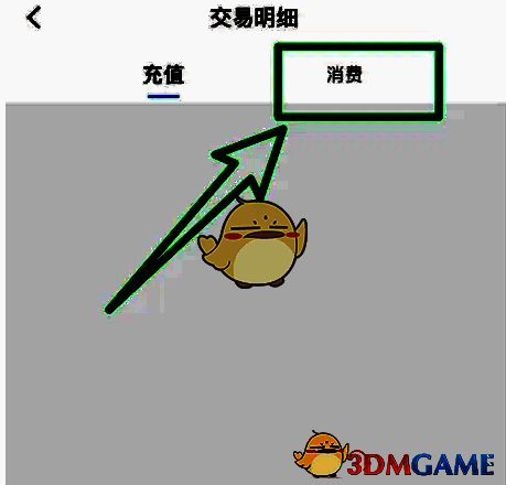 消费记录页面展示，包含具体交易时间与金额明细