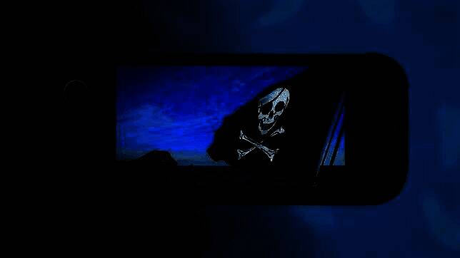 任天堂Switch2主机外观展示，背景为游戏封面墙