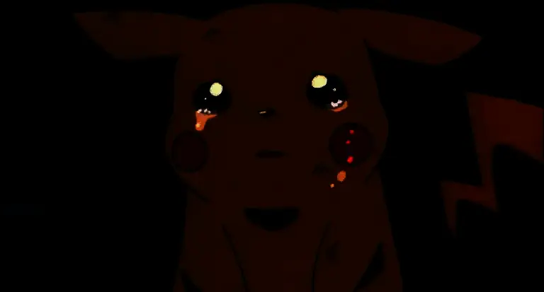 Reddit用户ElbowDeepInElmo晒出的皮卡丘雕像正面图，造型圆润可爱，配色鲜明