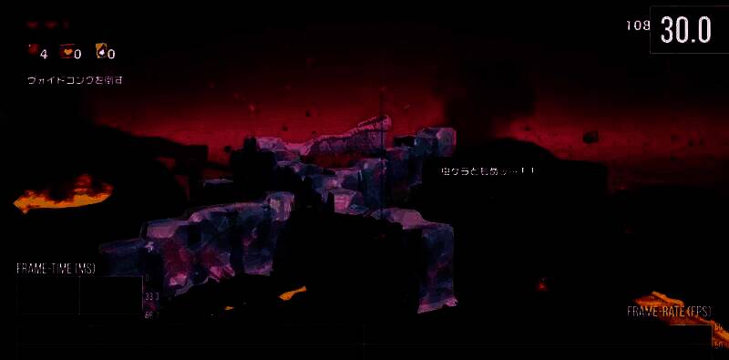 拍照模式下角色与场景细节展示，画面帧率下降但可操作性尚可维持