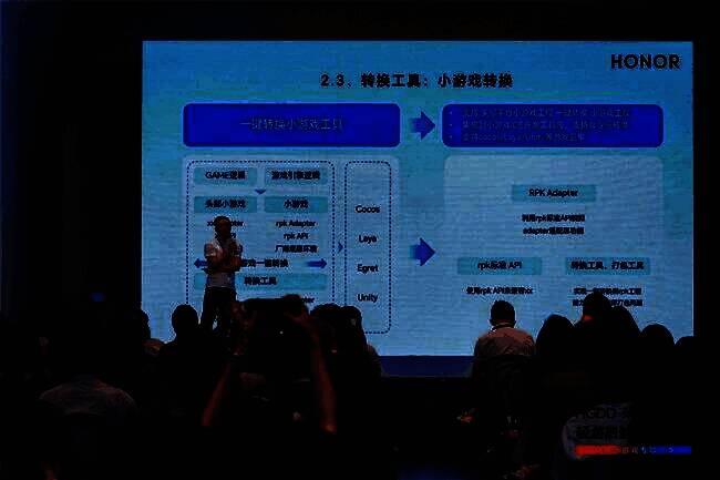 荣耀小游戏技术负责人现场演示高效开发工具链