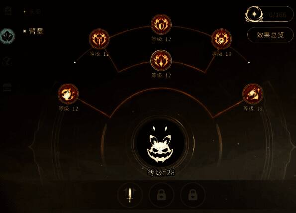 臂章展示图，角色肩部佩戴华丽臂章，散发科技与魔法融合的光芒