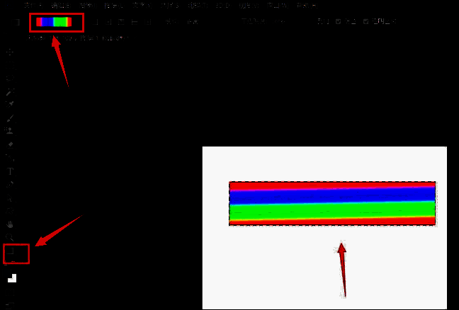 Photoshop自由变换工具使用界面，显示图形被拉伸压缩的过程