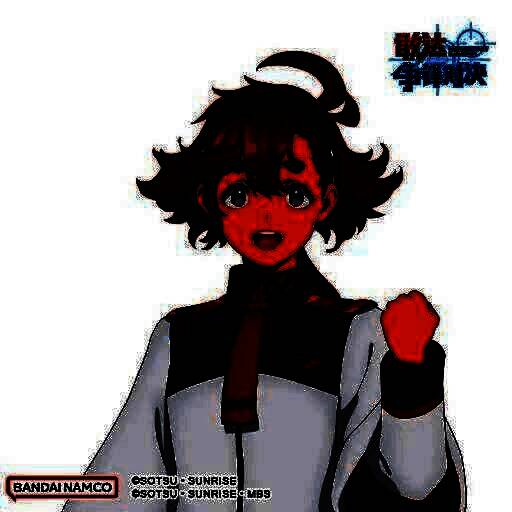 异灵敢达在战斗中使用可变式杖型步枪进行远程射击