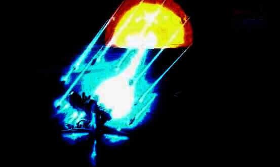 异灵敢达在GUND-BIT形态下使用大照射技能，爆炸效果震撼