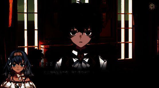 游戏界面截图，展示女主与黑龙赫泽尔对话场景，文字充满张力与情绪波动