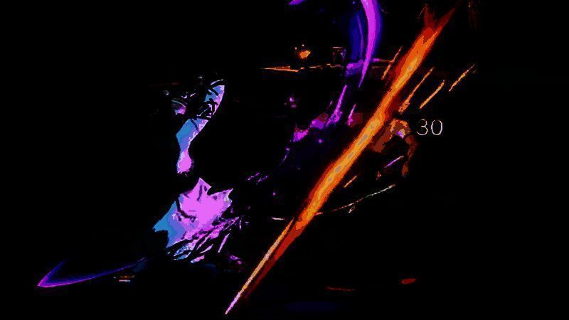 龙马使用一技能定身敌人瞬间，画面定格突出技能特效