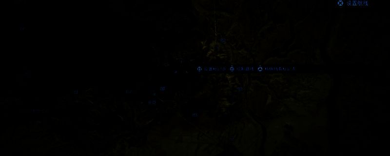 死亡搁浅2墨西哥区域地形图，显示陡峭山路与滑索搭建点位