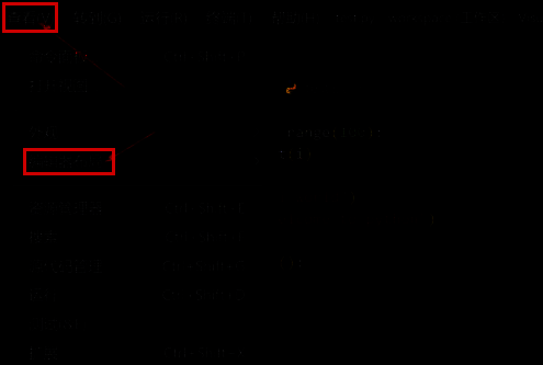鼠标悬停在“查看”菜单上，下方展开列表中高亮显示“编辑器布局”选项