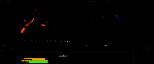 视频播放状态下字幕正在从画面底部向上滚动，动态效果清晰可见