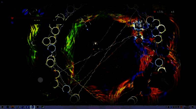 手游版战斗实录画面，角色释放多重分裂追踪弹，敌人密集倒地，画面特效华丽但运行流畅