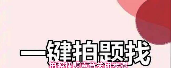 手机屏幕截图展示拍照搜题界面，上方有明显的声音图标提示