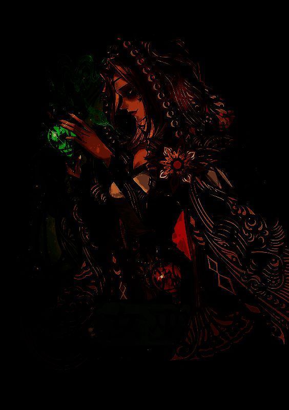 游戏中皮影风格的狼王皮肤展示图，盔甲细节精致，融入传统瑞兽元素