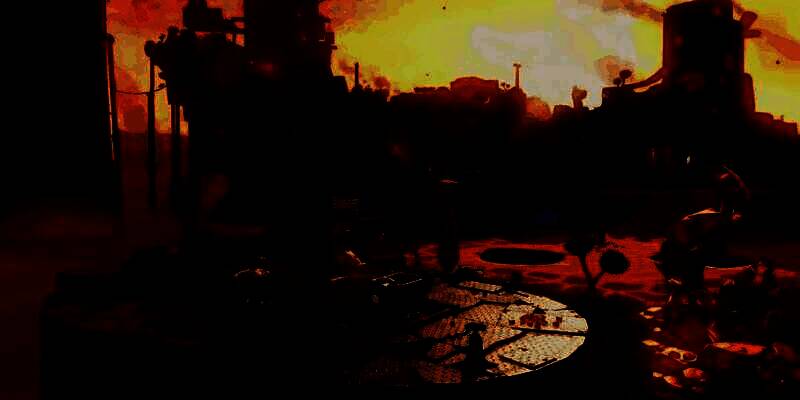 咚奇刚在丛林中跳跃的场景，背景可见被破坏的地形和闪闪发光的香蕉矿宝石