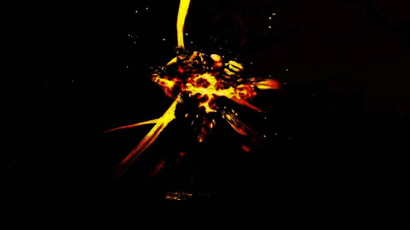 沙加特施展升龙拳动作，身体腾空而起，周围气流翻涌