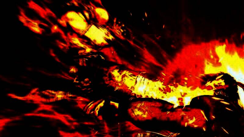 战斗场景中沙加特与对手激烈交锋，拳脚碰撞火花四溅