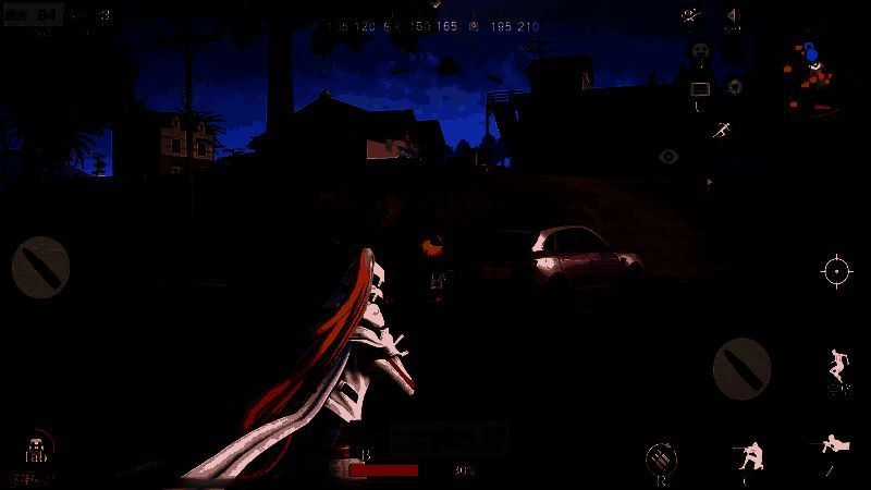 游戏中玩家驾驶问界新M5 Ultra穿越战场，尘烟特效清晰可见，极具视觉冲击力