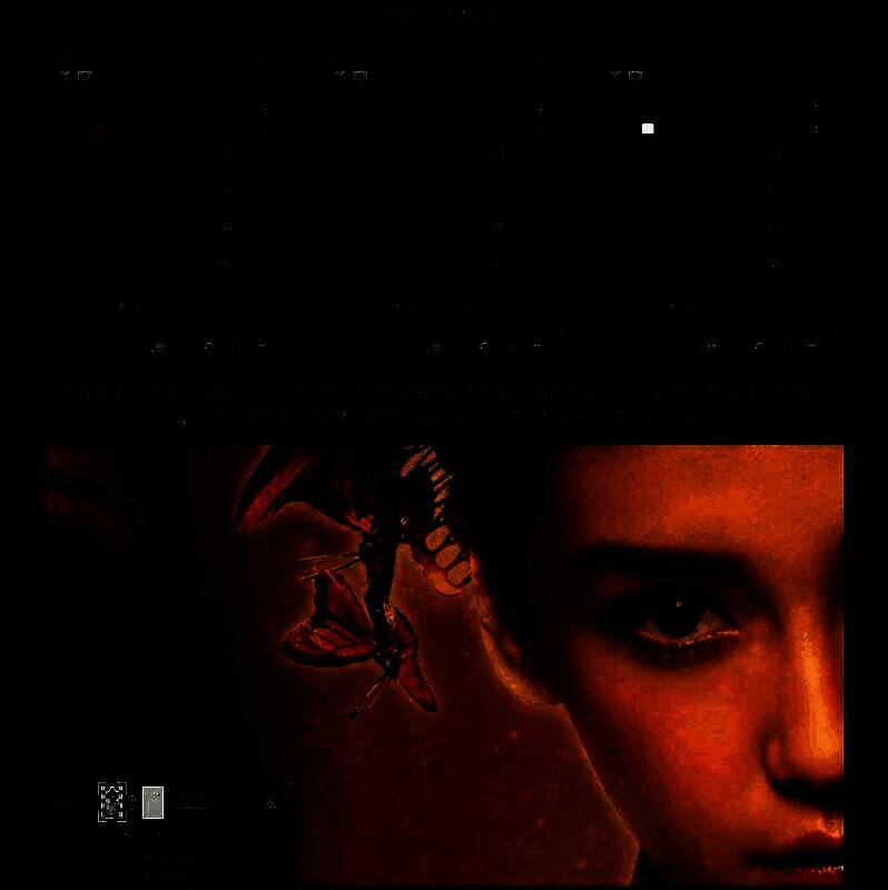 步骤图：添加蝴蝶素材并设置图层混合模式为滤色