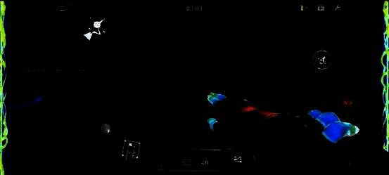 先驱者奖励预览图，金色徽章悬浮于枪械模型上方，周围环绕测试玩家ID滚动名单