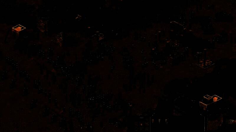 玩家建造的复杂城堡结构，包含塔楼、护城河与箭塔，体现高自由度建筑系统