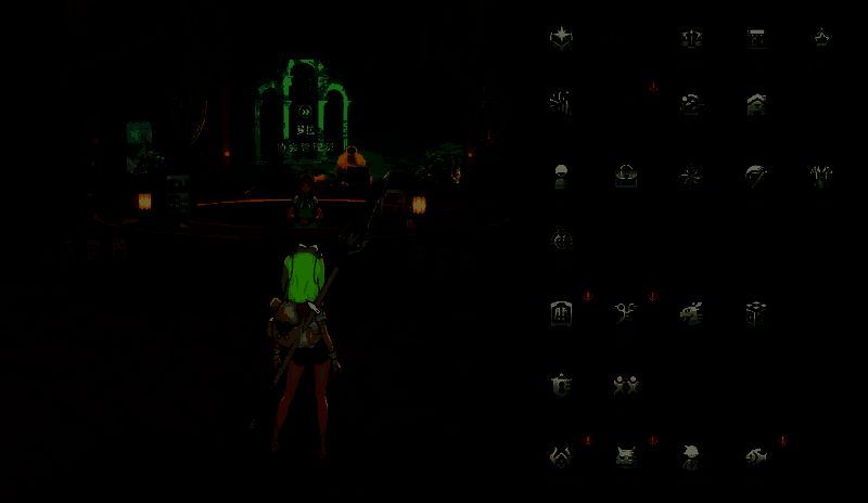 公会专属地图界面，标注NPC位置及可交互建筑图标