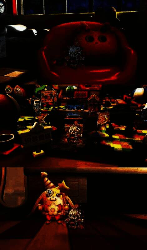 小奥比坐在奶噗噗抱枕上摆出胜利姿势，背景是漂浮的糖果灯