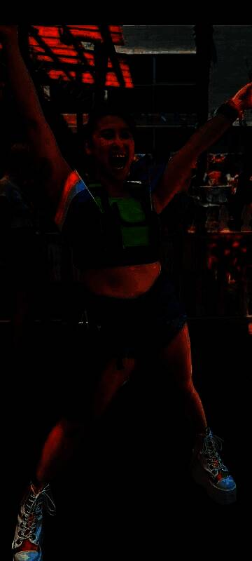 Erika Ishii在迪士尼乐园前挥舞彩虹旗，神情激动，视频截图引发网络热议