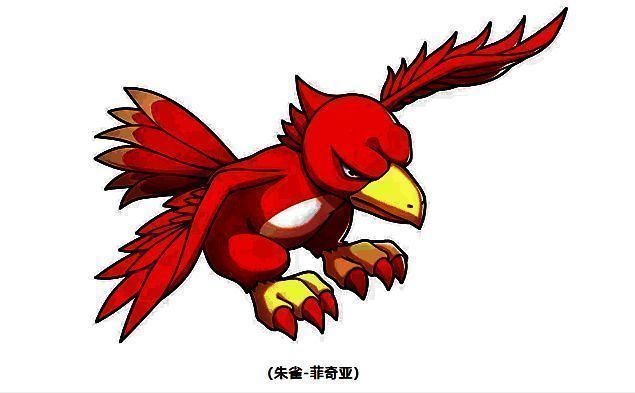 朱雀-菲奇亚技能特效展示，火焰羽翼展开，空中释放大范围火雨攻击