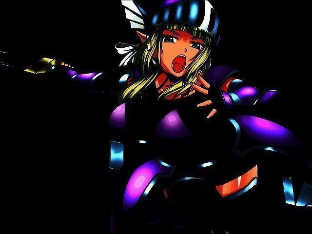 《悲剧的精灵》官方宣传图，画面中精灵少女玛丽站在昏暗的城镇背景下，眼神忧郁望向远方，周围漂浮着象征命运的光点