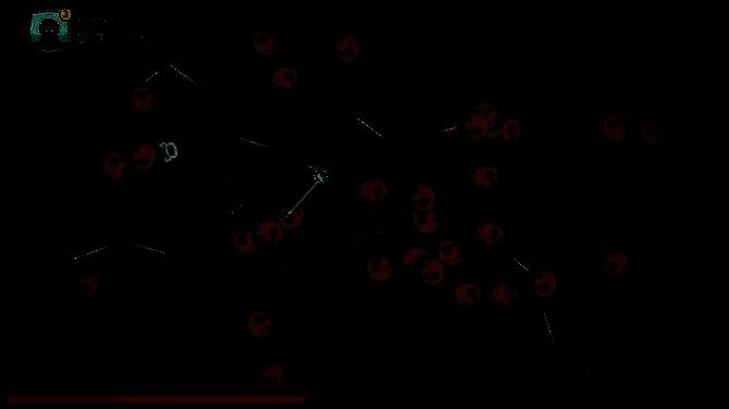 飞船在星空中飞行的远景画面，背景为彩色星云与漂浮的小行星带