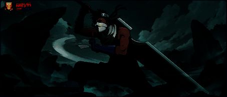 桃地再不斩秽土转生形态立绘展示，身穿白色绷带，手持斩首大刀，眼神凌厉